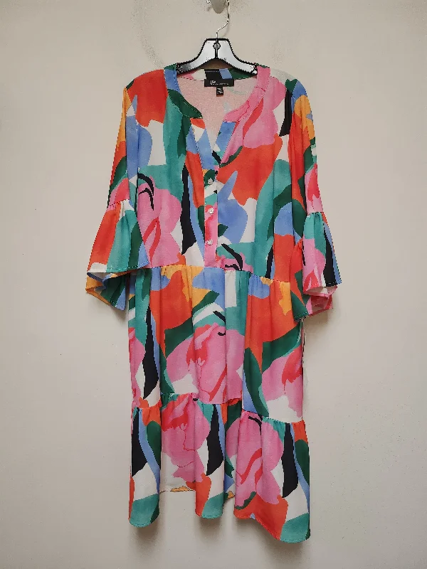 YEAR-End Sale Dress Casual Short By Clothes Mentor In Multi-colored, Size: 2x
