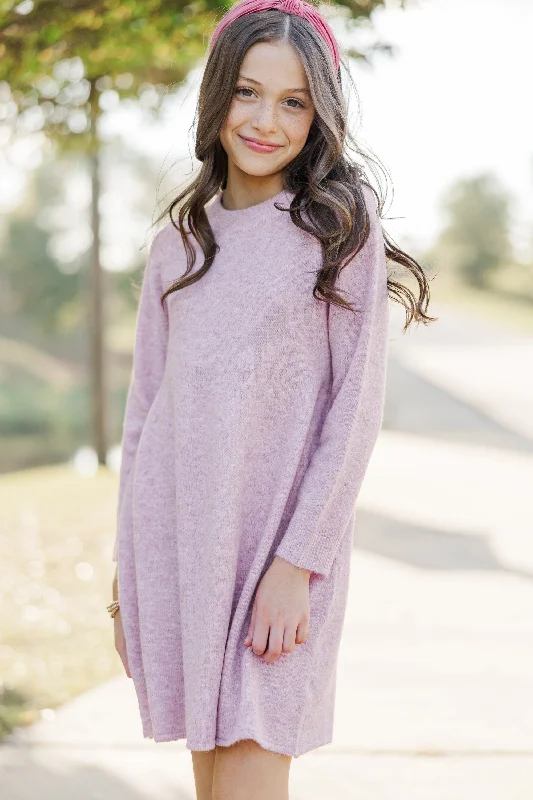 Hurry In Girls: Make It Count Pink Sweater Dress