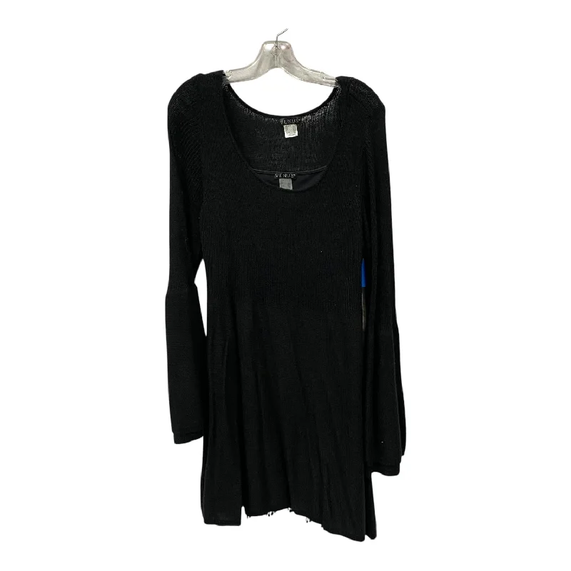 Today’s Deal Dress Sweater By Venus In Black, Size:1X