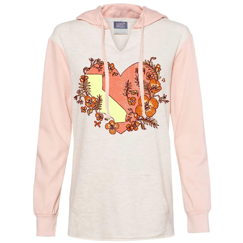 Final Markdown Heart State Two Tones Hoodie