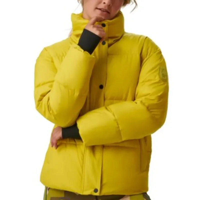 Deal Explosion BASS OUTDOOR Womens Discovery Puffer Jacket Small Bright Yellow Citronelle NWT