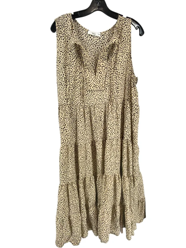 Bargain Blast Dress Casual Maxi By Clothes Mentor In Animal Print, Size: 2x