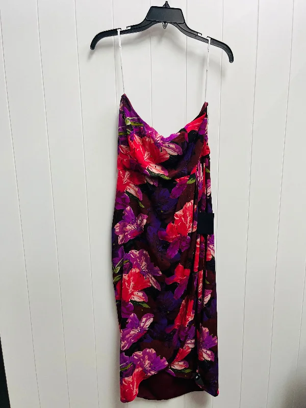 Exclusive Offers Dress Party Midi By Lulus In Purple, Size: Xl