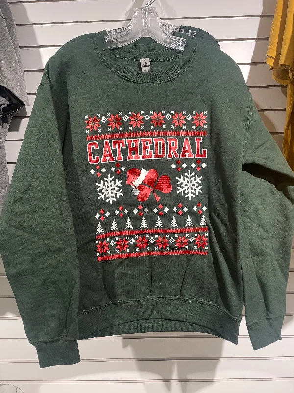 Can't Be Beat Cathedral Ugly Christmas Sweatshirt