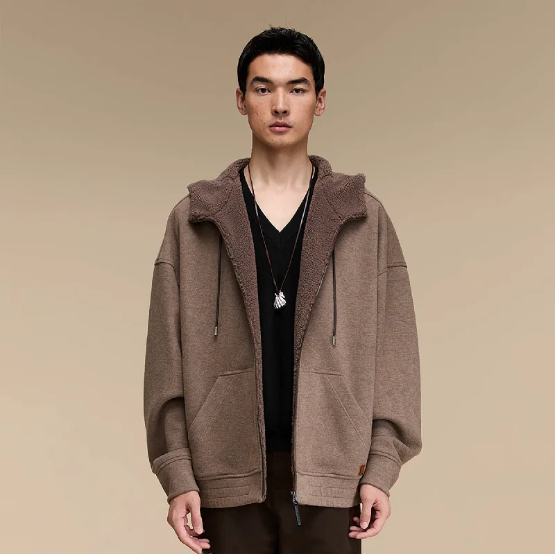 Today's Special Sherpa-Lined Zip-Up Hoodie Jacket