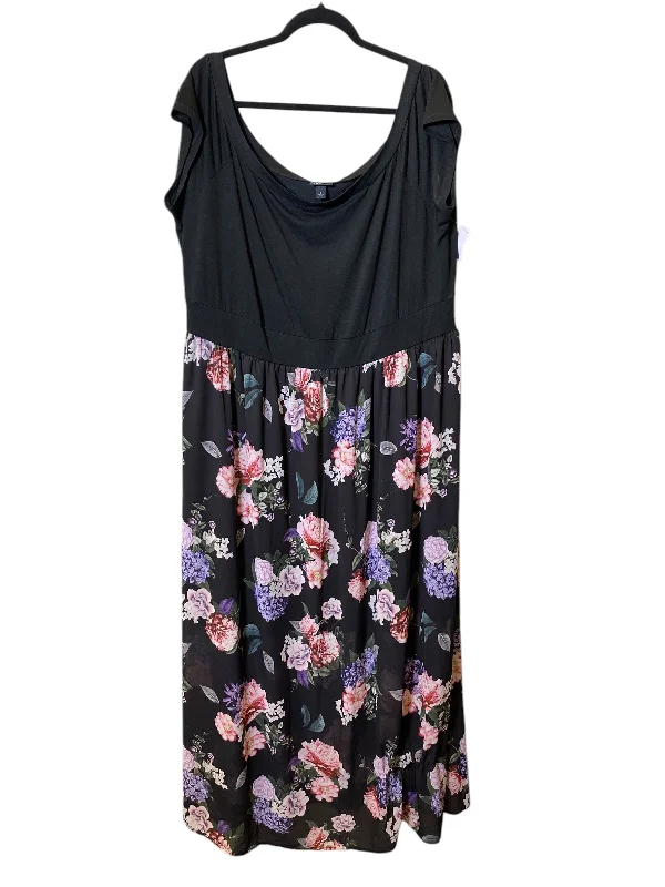 Price Rollback Dress Party Long By Torrid In Floral Print, Size: 3x