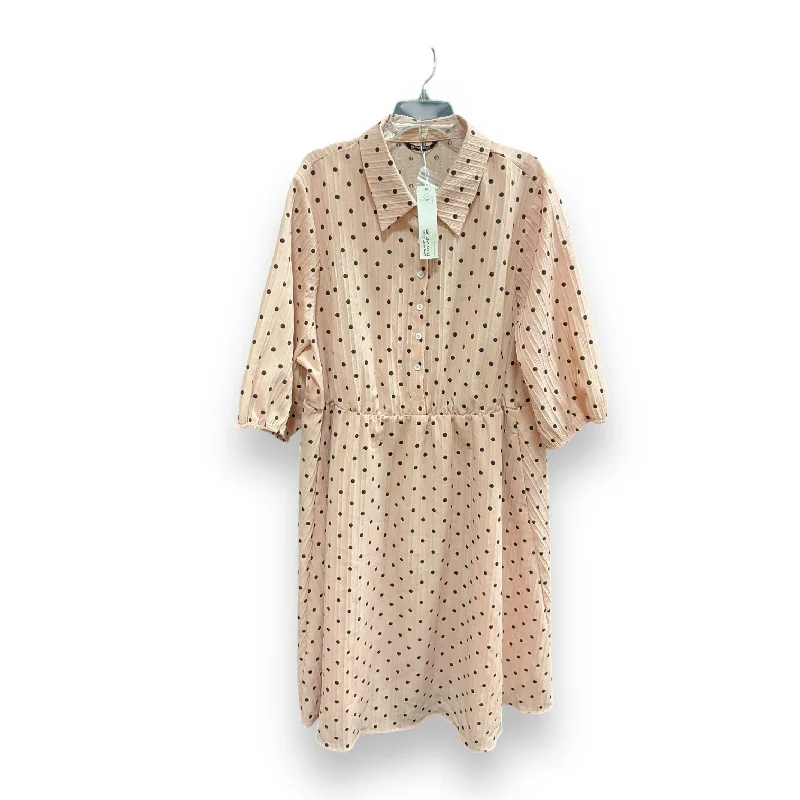 The Best Prices Dress Casual Short By Clothes Mentor In Pink, Size: 3x