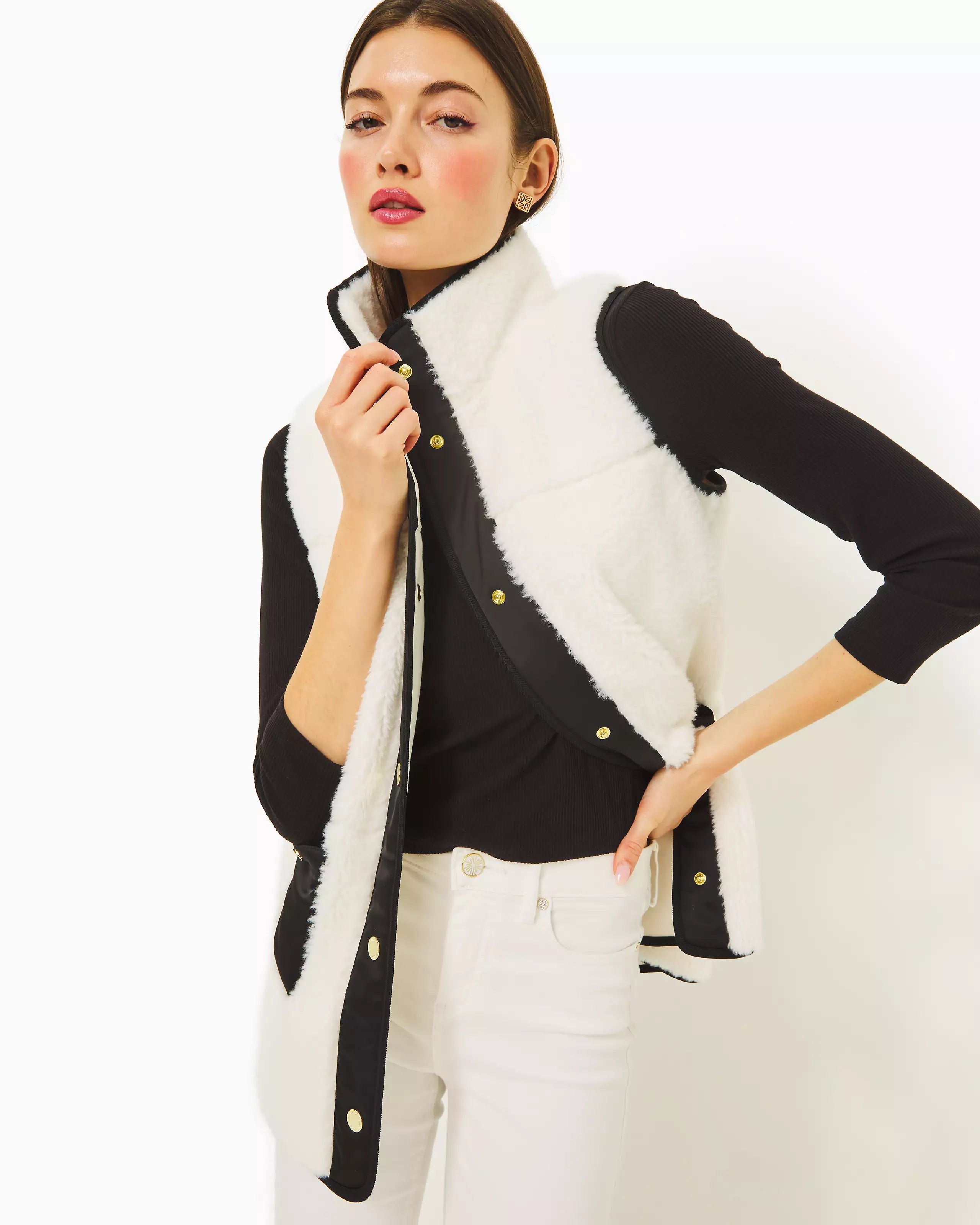 Price Reduction Graycele Sherpa Vest (Coconut)