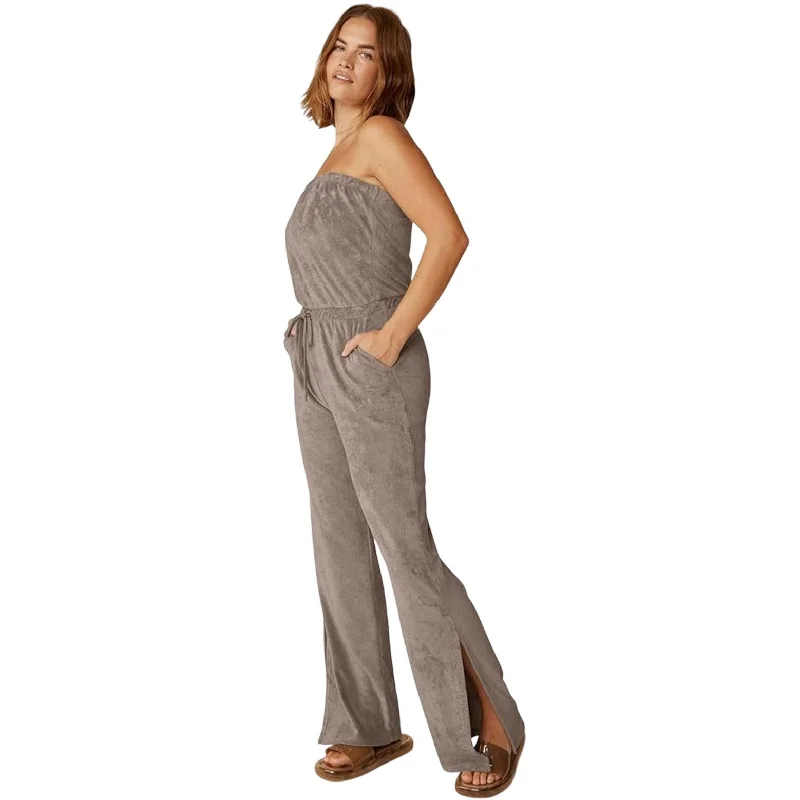 Lowest Price BEYOND YOGA Womens Tropez Jumpsuit Small US 4-6 Birch Brown
