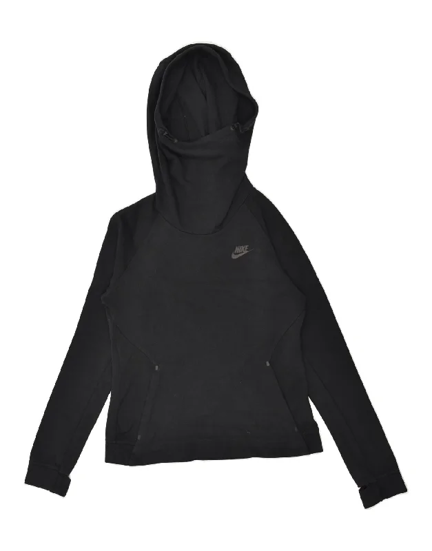 Savings Event NIKE Womens Hoodie Jumper UK 8 Small Black Cotton