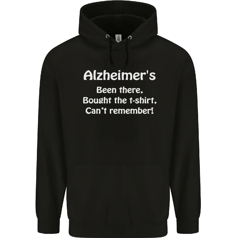 Can't Miss Alzheimers Been There Funny Slogan Mens 80% Cotton Hoodie