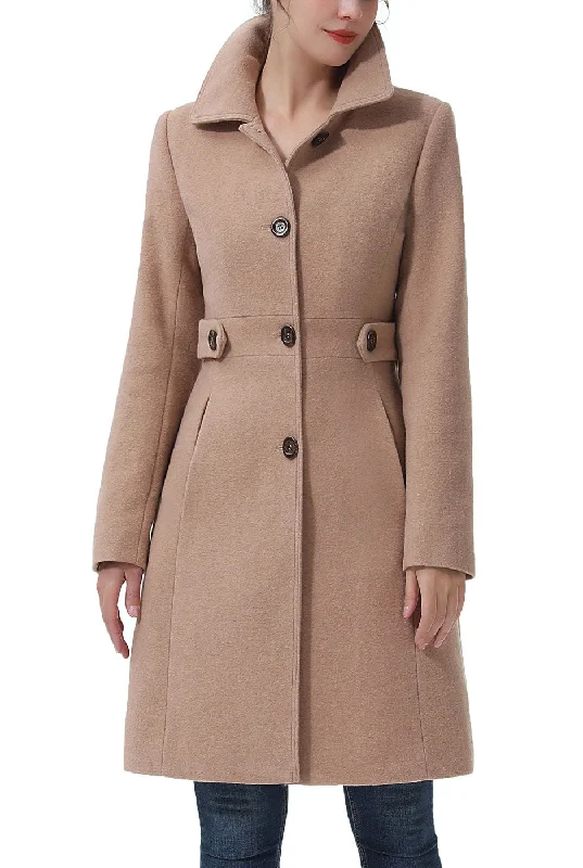 Sneak Peek Sale Kimi + Kai Women's "Heather" Wool Walking Coat