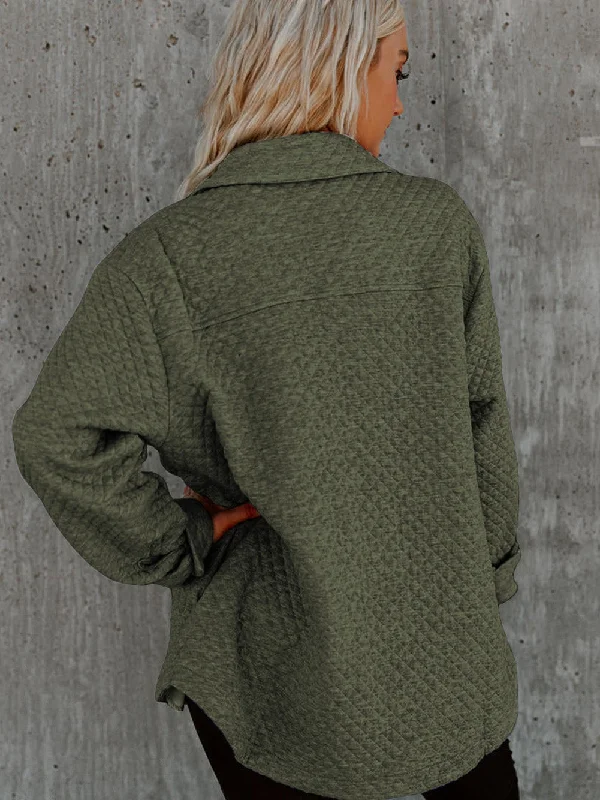 Major Savings Army Green Quilted Jacket