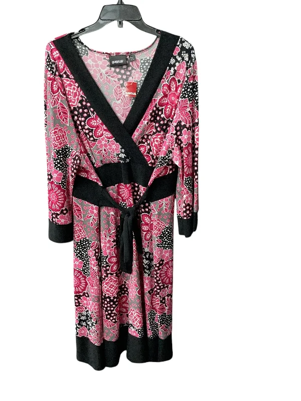 Today Only Dress Casual Midi By Avenue In Pink, Size: 2x