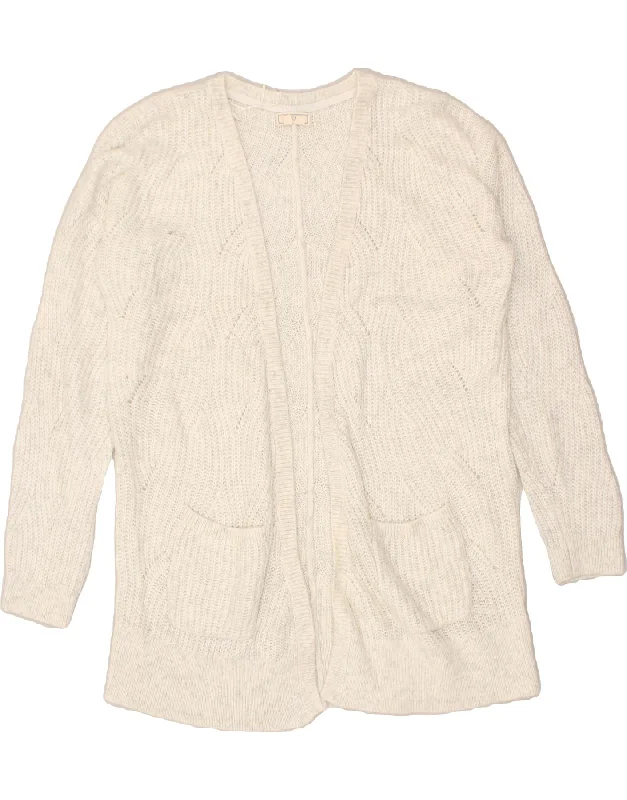 Take Advantage FAT FACE Womens Cardigan Sweater UK 12 Medium Grey Acrylic