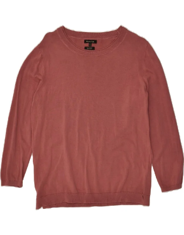 Time-Limited Offer MASSIMO DUTTI Womens Crew Neck Jumper Sweater UK 14 Large Pink Cotton Time-Limited Offer MASSIMO DUTTI Womens Crew Neck Jumper Sweater UK 14 Large Pink Cotton