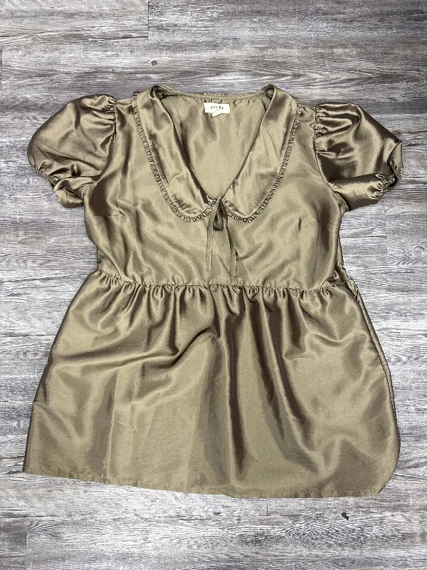 Fantastic Deals Dress Party Short By Porridge In Beige, Size: 1x