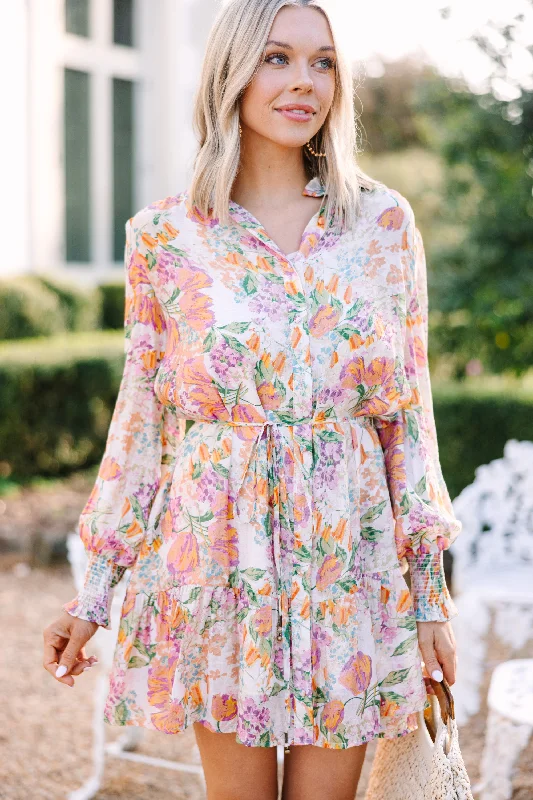 Loyalty Reward Fate: With Love Orange Floral Dress