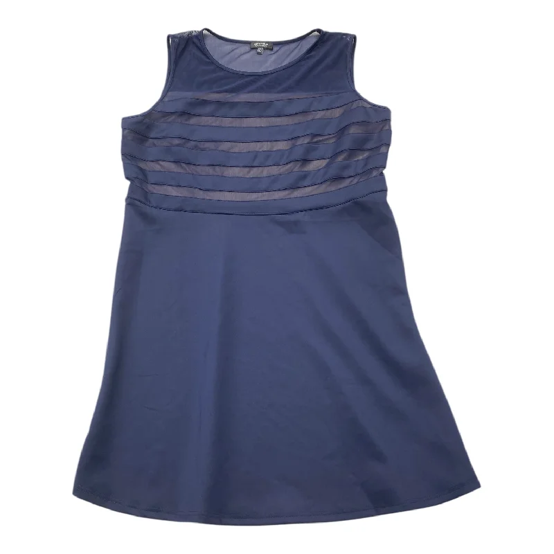 Great Deals Dress Casual Midi By Spense In Navy, Size: 2x