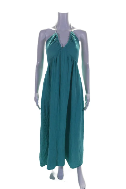 Clearance Sale Xirena Womens Cotton Baltic V-neck Halter Sleeveless Chelsea Dress