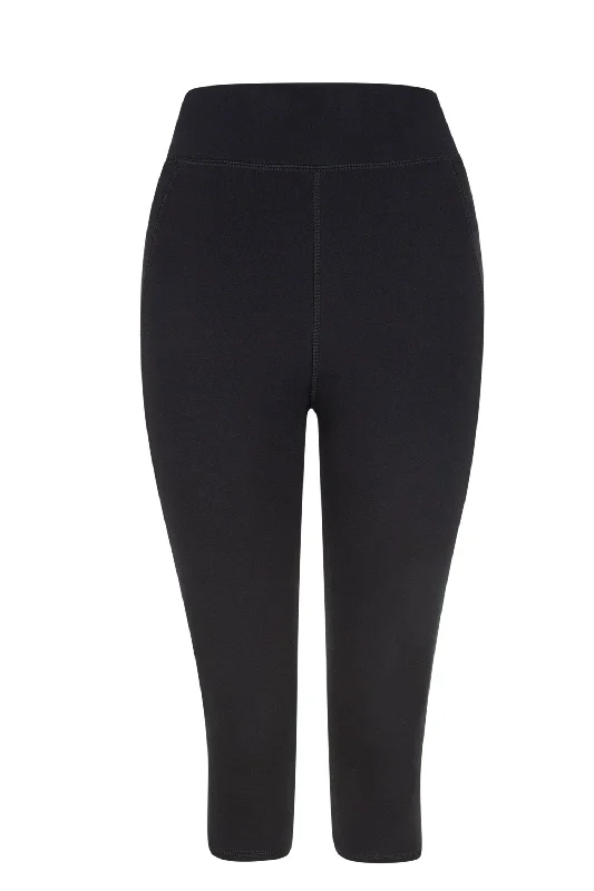 Exclusive Preview New Yoga Cropped Leggings - Black