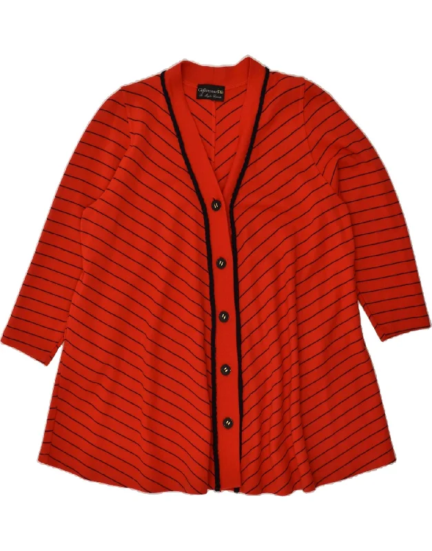 Buy More, Save More VINTAGE Womens Cardigan Sweater UK 16 Large Red Striped Merino Wool Buy More, Save More VINTAGE Womens Cardigan Sweater UK 16 Large Red Striped Merino Wool