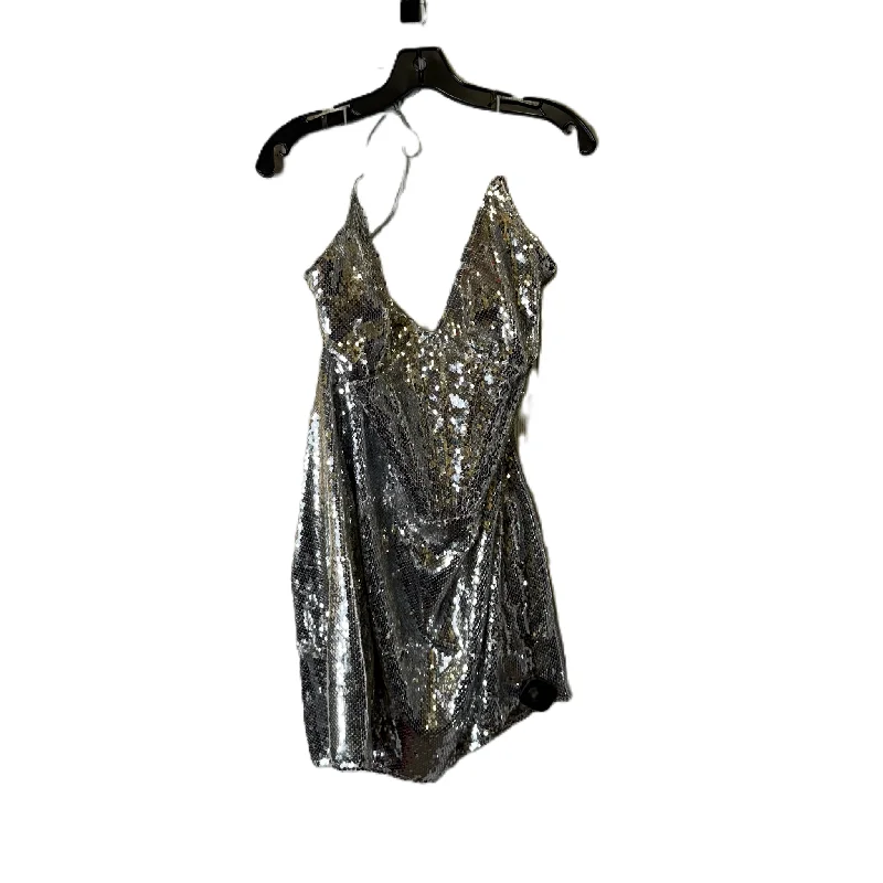 Shop and Save Dress Party Midi By Fashion Nova In Silver, Size: 2x