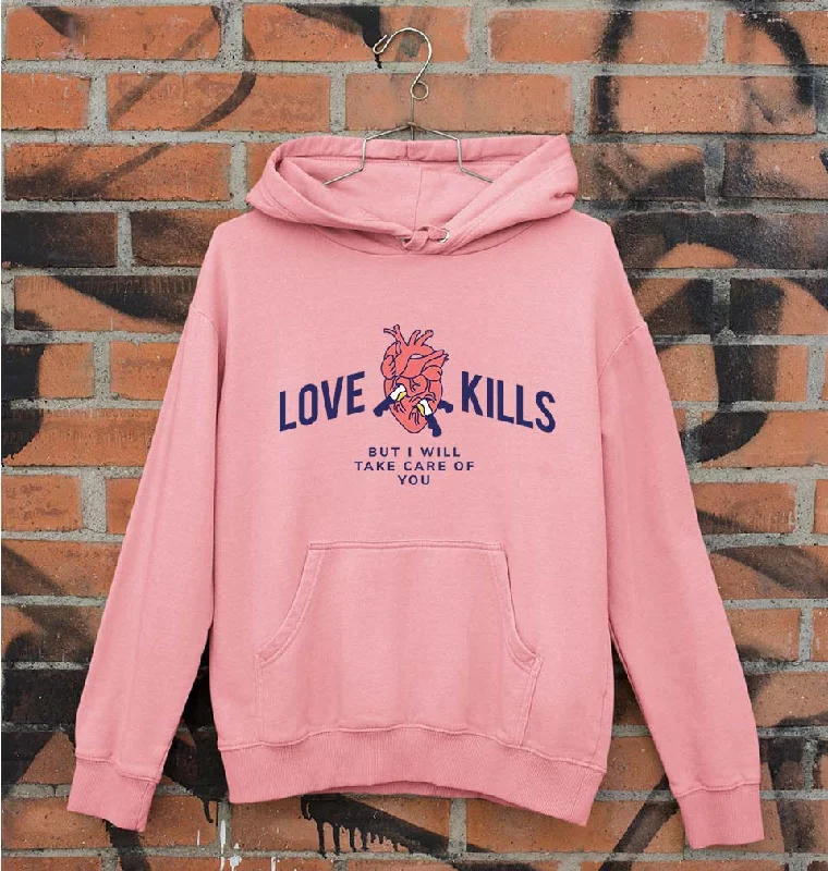 Stock Clearance Love Kills Unisex Hoodie for Men/Women
