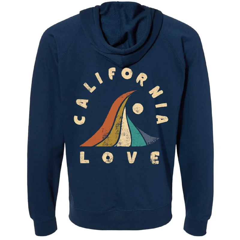 Exclusive Deal Wave California Love Raglan Zipper Hoodie
