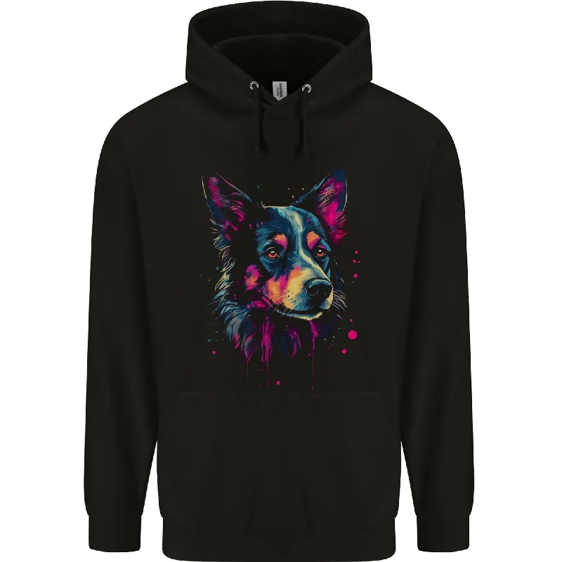 Deal Zone An Awesome Border Collie Dog Mens 80% Cotton Hoodie