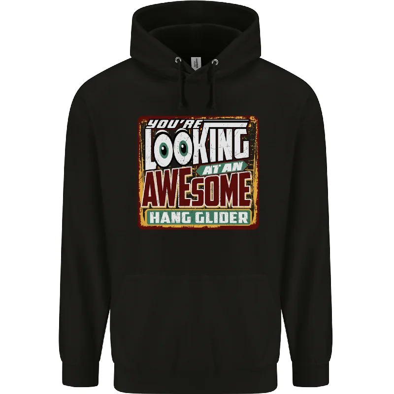 Quick Sale An Awesome Hang Glider Gliding Mens 80% Cotton Hoodie