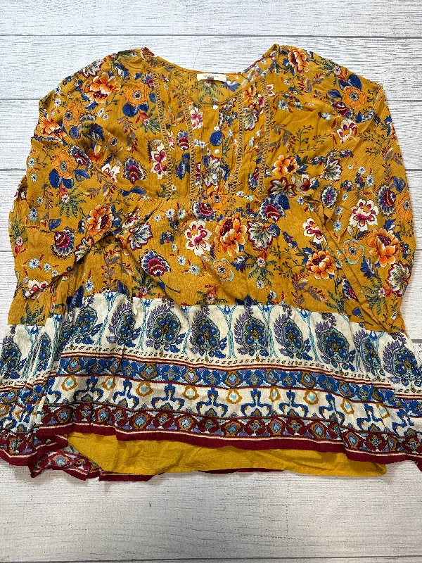 Grand Opening Sale Dress Casual Short By Altard State In Yellow, Size: 3x