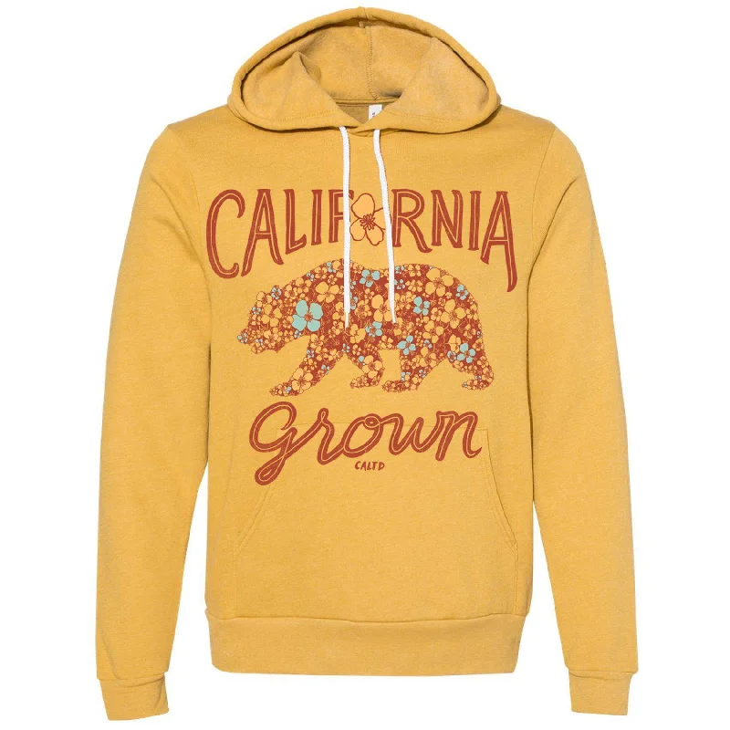 Act Now Bear Poppy Blossom Pullover Hoodie