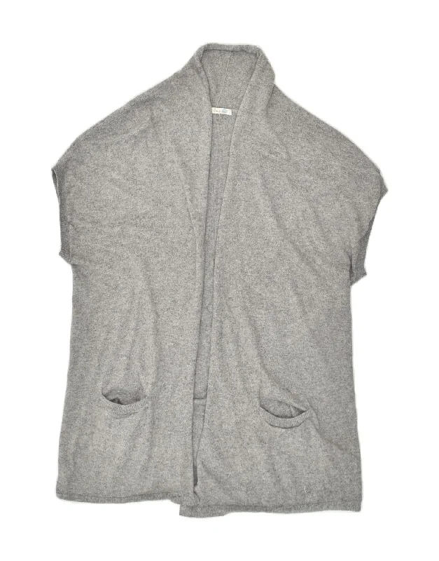 The Best Prices BODEN Womens Short Sleeve Cardigan Sweater UK 20 2XL Grey Cotton