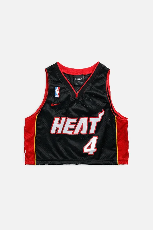 Savings Spectacular Rework Miami Heat NBA Crop Jersey - XS